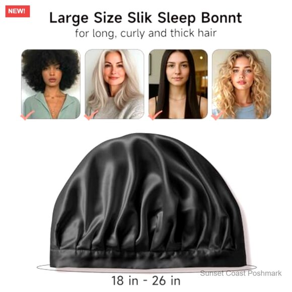 Silk Sleep Bonnet Adjustable Non-Slip Hair Wrap 22 Momme Mulberry Silk main image 7